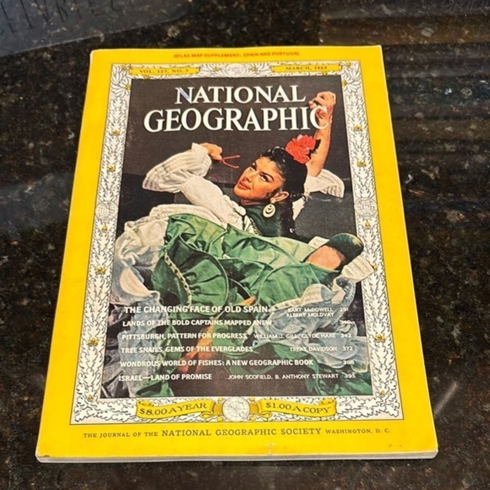 Vintage March 1965 National Geographic Magazine